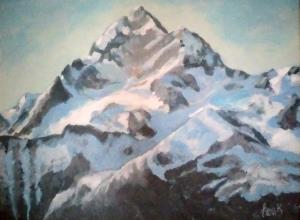 Triglav (Akril, 40x50 - 2020) - Jana Kosec